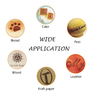 Stamping Embossing Soldering Iron with Stamp AJEW-WH0113-15-16-1