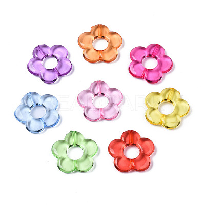 Transparent Acrylic Beads Frames MACR-S296-32-1