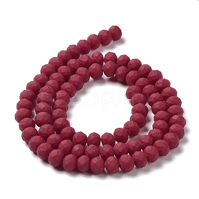 Glass Beads Strands EGLA-A034-P6mm-MD02-1