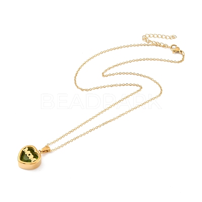 Mom Necklace for Birthday Mother's Day Gift NJEW-I249-01G-08-1