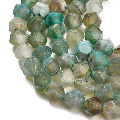 Natural Agate(Dyed & Heated) Beads Strands G-K425-B12-01-1