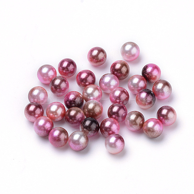 Rainbow Acrylic Imitation Pearl Beads OACR-R065-2.5mm-A10-1
