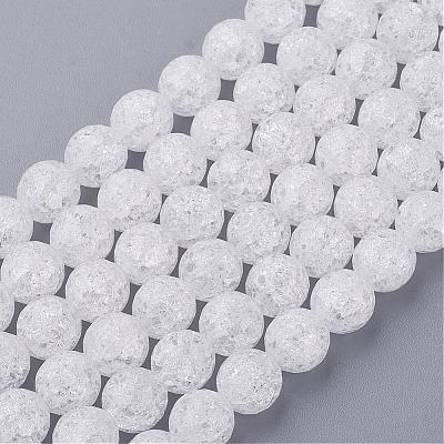 Synthetic Crackle Quartz Beads Strands G-SF8MM-44-1
