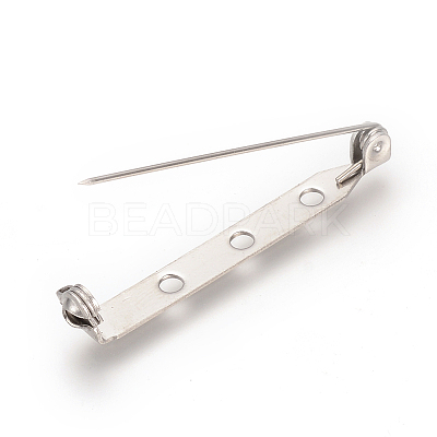 Non-Tarnish 304 Stainless Steel Pin Brooch Back Bar Findings STAS-Q184-04C-1