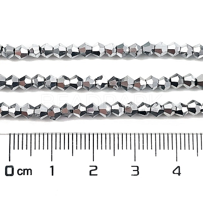 Transparent Electroplate Glass Beads Strands EGLA-A039-T3mm-UA05-1