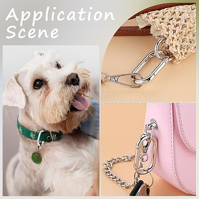 6Pcs Alloy Spring Gate Rings FIND-SP0001-24P-1