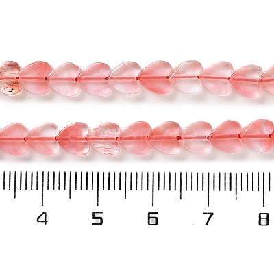 Cherry Quartz Glass Beads Strands G-M403-A18-02-1
