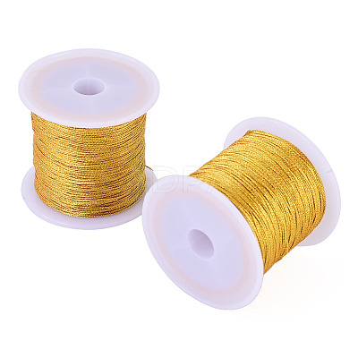 2 Rolls Round PET Metallic Thread MCOR-TADJ0001-01B-01-1