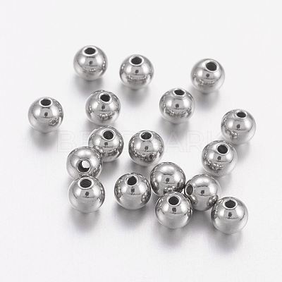 Non-Tarnish Stainless Steel Beads X-STAS-R033-4mm-1