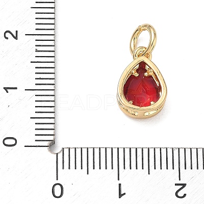 Brass Pave Cubic Zirconia Charms KK-CBA56EF-34A-G-1