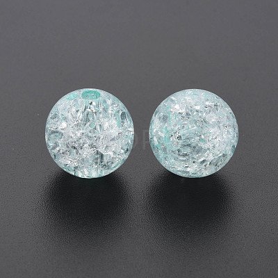 Transparent Crackle Acrylic Beads MACR-S373-66B-N11-1