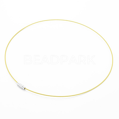 Stainless Steel Wire Necklace Cord DIY Jewelry Making TWIR-R003-02-1