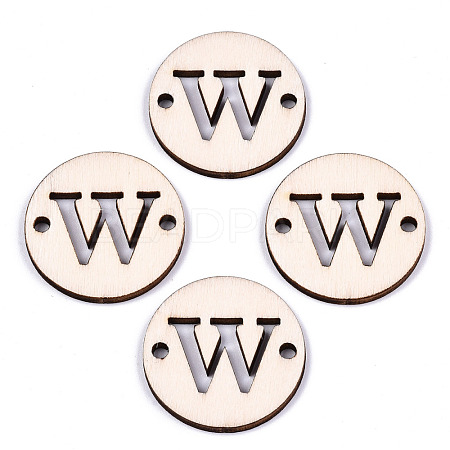 Unfinished Natural Poplar Wood Links Connectors WOOD-S045-140B-01W-1