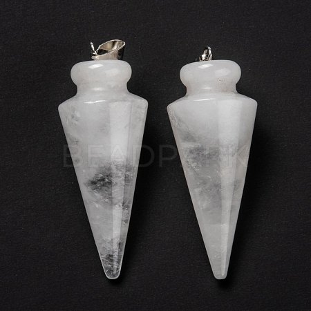 Natural Quartz Crystal Pendants G-K311-47I-1