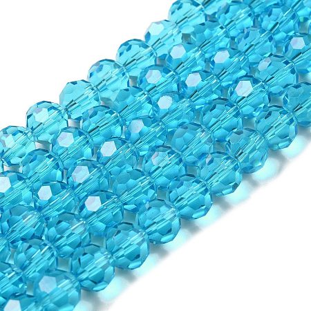 Transparent Glass Beads EGLA-A035-T10mm-D08-1