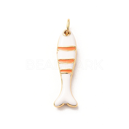 Brass with Enamel Pendants KK-CBA2F11-03G-05-1