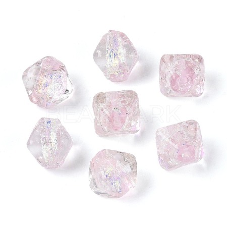 Handmade Foil Glass Beads Strands FOIL-N033-01A-1