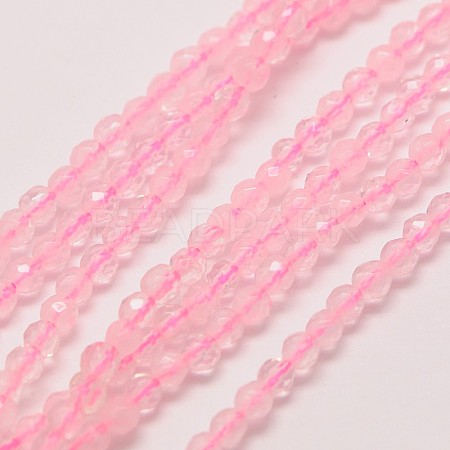 Natural Rose Quartz Beads Strands X-G-A129-3mm-10-1