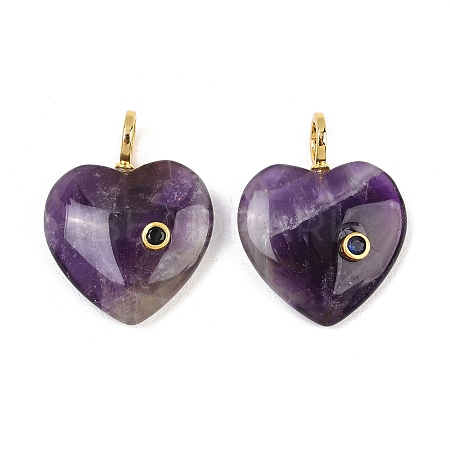 Natural Banded Amethyst Pendants G-D104-01G-15-1