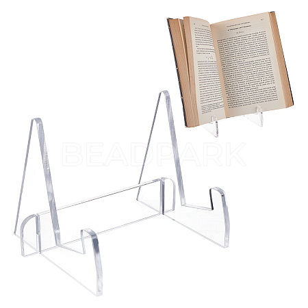 Assembled Tabletop Acrylic Bookshelf Stand AJEW-WH0329-04A-1
