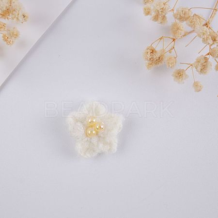 Flower Wool Ornament Accessories AJEW-WH0816-165C-1