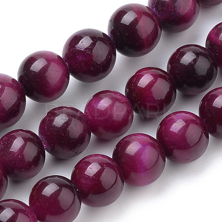 Natural Tiger Eye Beads Strands G-S259-03D-6mm-1