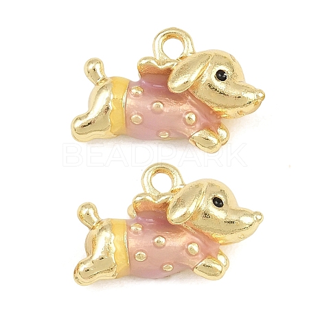 Alloy with Enamel Pendants AL-CBA1FD3-19G-02-1