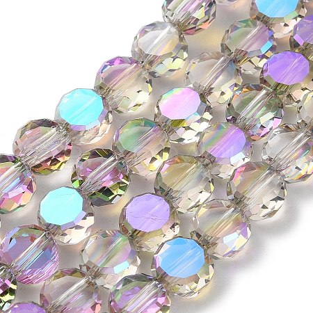 Electroplate Glass Beads Strands EGLA-C010-01A-HR02-1