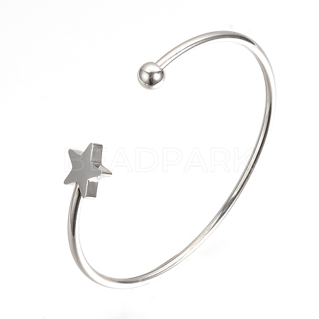304 Stainless Steel Cuff Bangle Making X-STAS-Q209-04-1