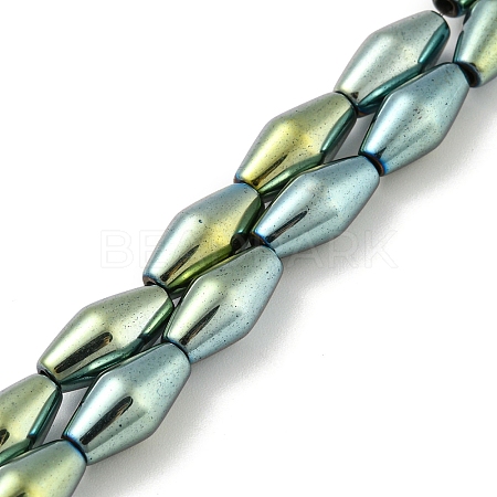 Electroplated Synthetic Magnetic Hematite Beads Strands G-Z032-B01-02A-1