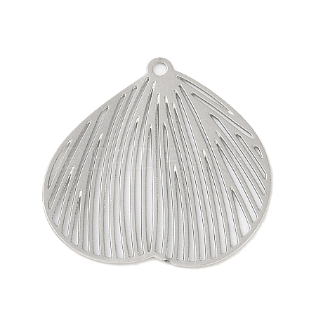 Iron Etched Metal Embellishments Pendants IFIN-Z0003-02P-1