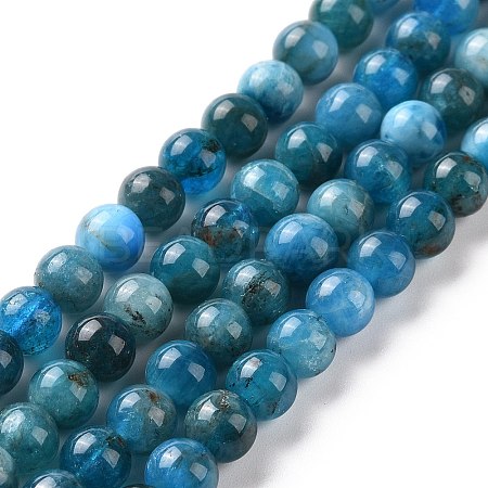 Natural Apatite Beads Strands G-J373-21-5.5mm-1