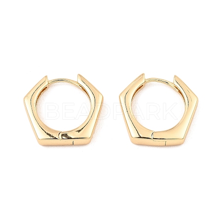 Brass Hoop Earrings EJEW-I289-21B-G-1