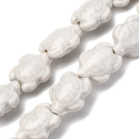 Handmade Porcelain Beads Strands LAMP-G140-02E-1