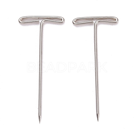 Non-Tarnish Nickel Plated Steel T Pins for Blocking Knitting FIND-D023-01P-01-1