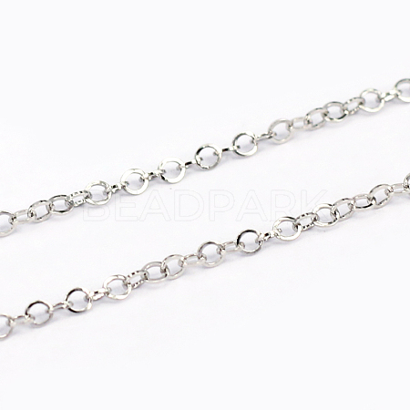 Tarnish Resistant 304 Stainless Steel Cable Chains CHS-L001-95-1
