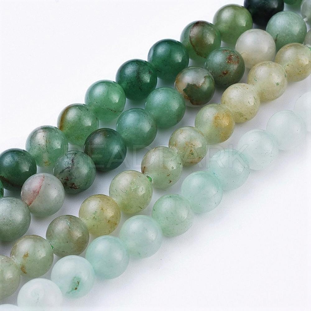 Natural Green Aventurine Beads Strands - Beadpark.com