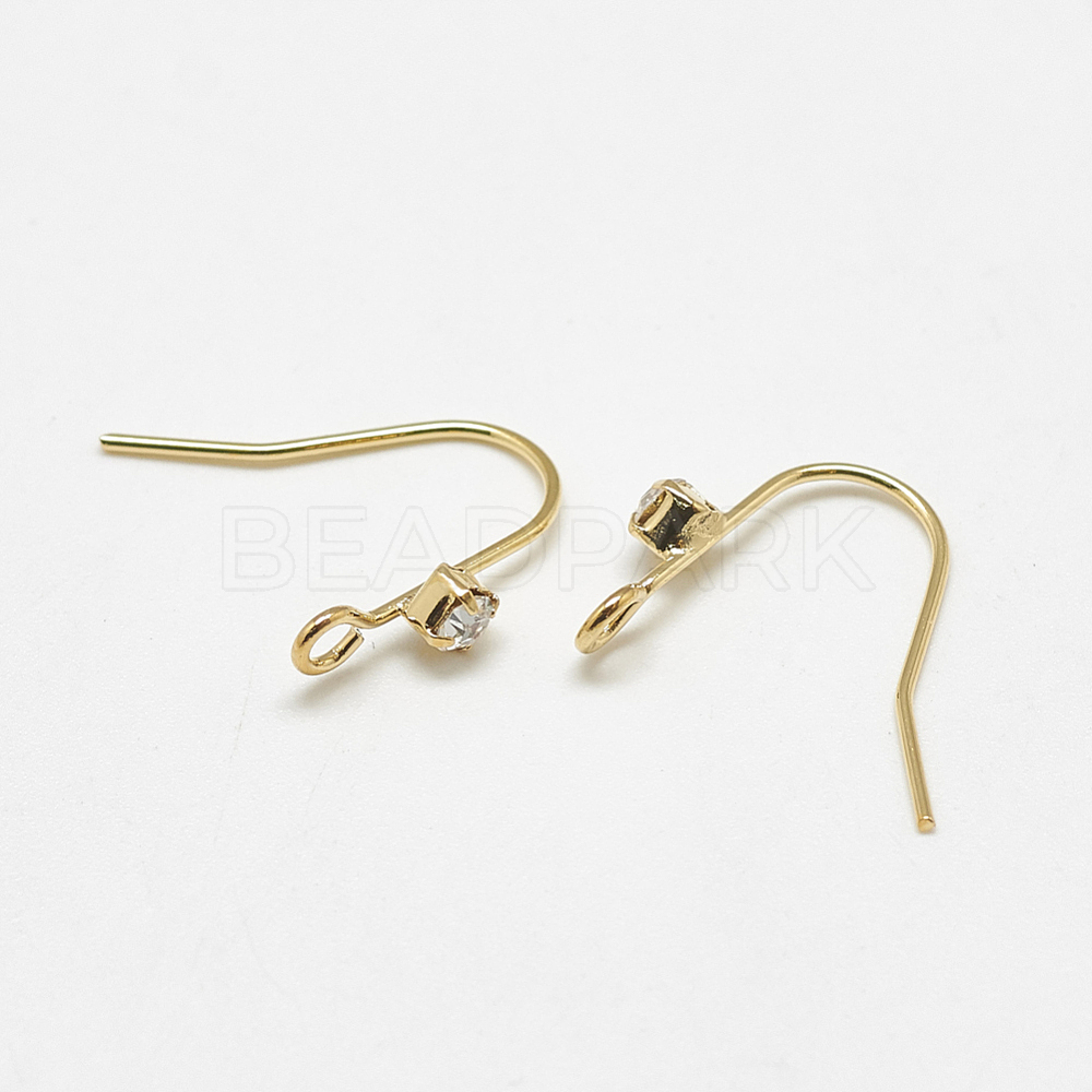 Brass Earring Hooks - Beadpark.com