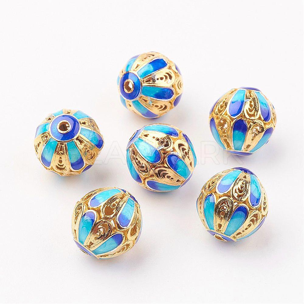 Brass Enamel Beads - Beadpark.com